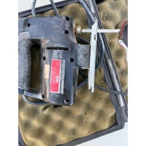 Hard plastic Pistol case with  Vintage Sears 1/2 sabre saw model 315-17170